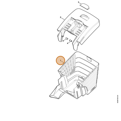 STIHL part 6320-703-9615 — IPL diagram snippet (6x zoom, amber highlight)