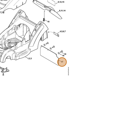 STIHL part 6320-706-6500 — IPL diagram snippet (6x zoom, amber highlight)