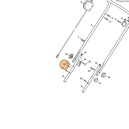 STIHL part 6320-763-3805 — IPL diagram snippet (6x zoom, amber highlight)