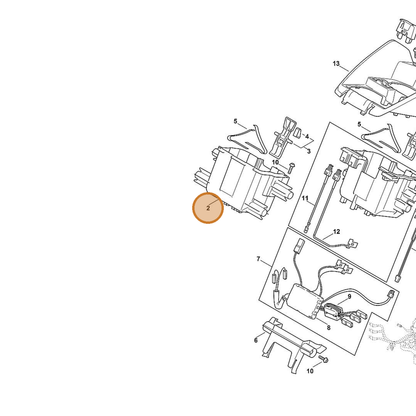 STIHL part 6368-403-0405 — IPL diagram snippet (6x zoom, amber highlight)