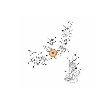 STIHL part 6368-440-1925 — IPL diagram snippet (6x zoom, amber highlight)