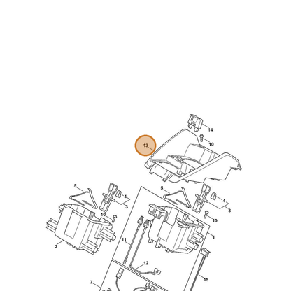STIHL part 6368-706-0720 — IPL diagram snippet (6x zoom, amber highlight)