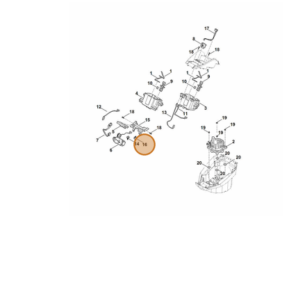 STIHL part 6368-988-9200 — IPL diagram snippet (6x zoom, amber highlight)