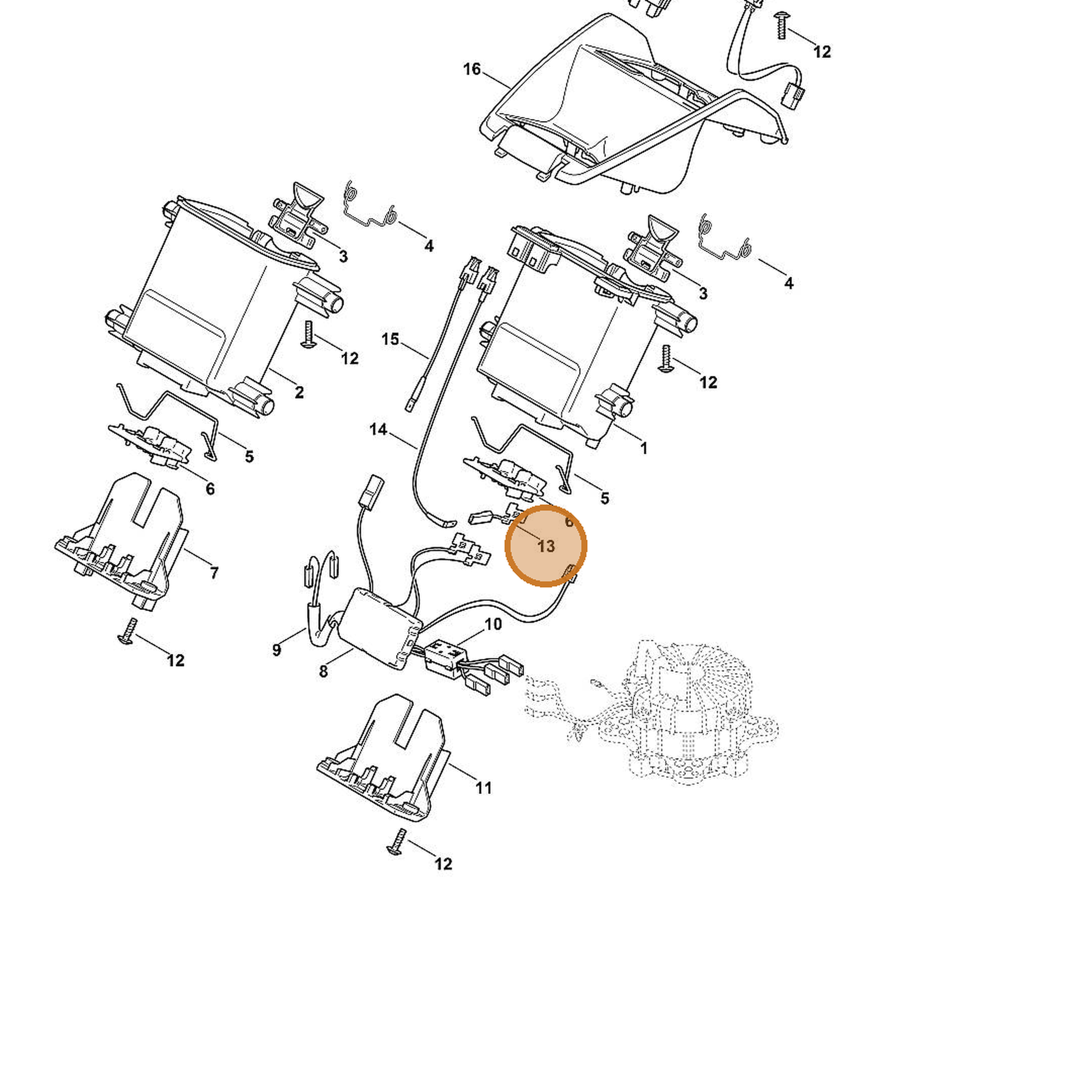 STIHL part 6372-440-1920 — IPL diagram snippet (6x zoom, amber highlight)