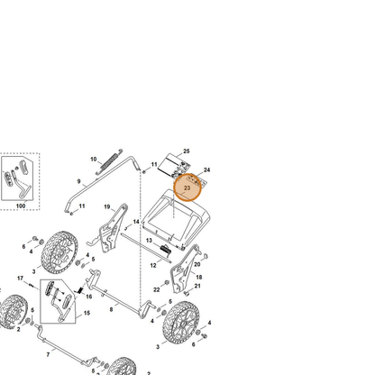 STIHL part 6372-700-2790 — IPL diagram snippet (6x zoom, amber highlight)
