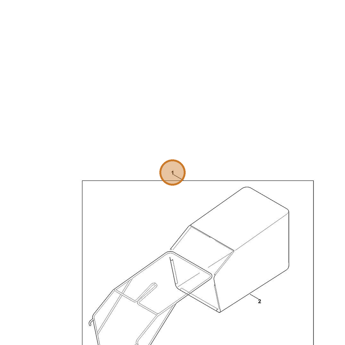 STIHL part 6372-700-9700 — IPL diagram snippet (6x zoom, amber highlight)