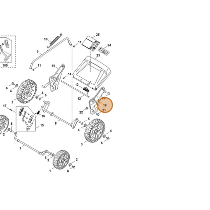 STIHL part 6372-703-6200 — IPL diagram snippet (6x zoom, amber highlight)