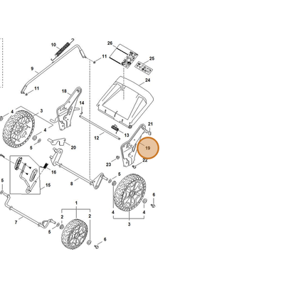 STIHL part 6372-703-6205 — IPL diagram snippet (6x zoom, amber highlight)