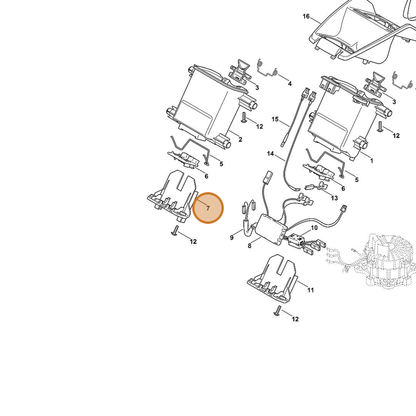 STIHL part 6372-708-8205 — IPL diagram snippet (6x zoom, amber highlight)
