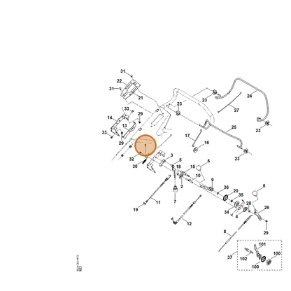 STIHL part 6375-162-5000 — IPL diagram snippet (6x zoom, amber highlight)
