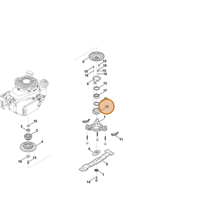 STIHL part 6378-162-5100 — IPL diagram snippet (6x zoom, amber highlight)