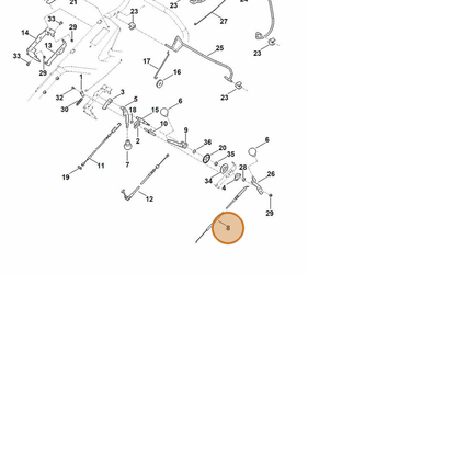STIHL part 6378-180-1101 — IPL diagram snippet (6x zoom, amber highlight)