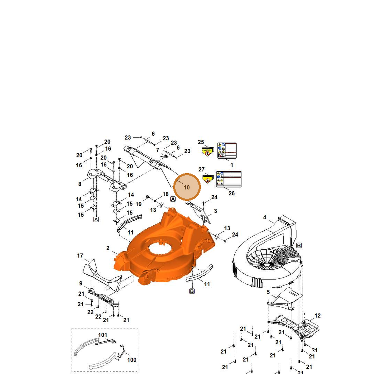 STIHL part 6378-700-2702 — IPL diagram snippet (6x zoom, amber highlight)