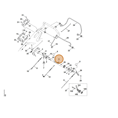 STIHL part 6378-700-2903 — IPL diagram snippet (6x zoom, amber highlight)