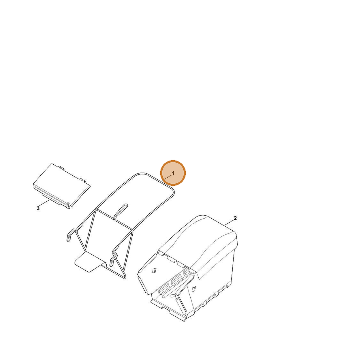 STIHL part 6378-700-3101 — IPL diagram snippet (6x zoom, amber highlight)
