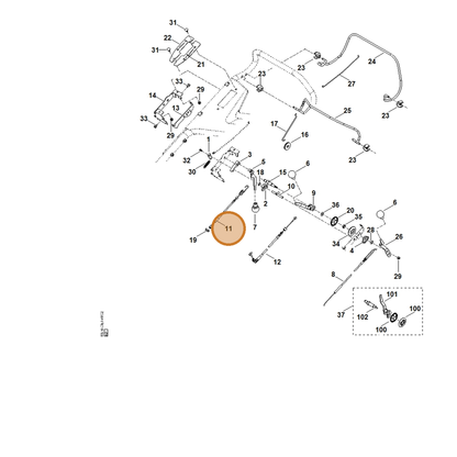 STIHL part 6378-700-7521 — IPL diagram snippet (6x zoom, amber highlight)