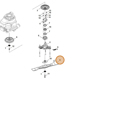 STIHL part 6378-702-0100 — IPL diagram snippet (6x zoom, amber highlight)