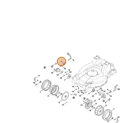STIHL part 6378-703-4900 — IPL diagram snippet (6x zoom, amber highlight)