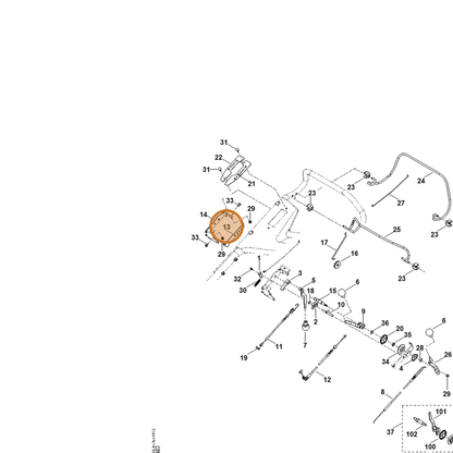 STIHL part 6378-703-6900 — IPL diagram snippet (6x zoom, amber highlight)