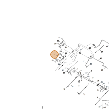 STIHL part 6378-703-6906 — IPL diagram snippet (6x zoom, amber highlight)