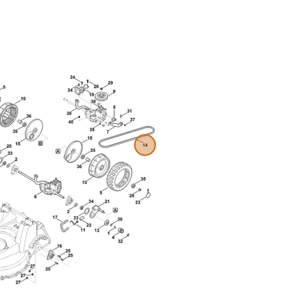 STIHL part 6378-704-2101 — IPL diagram snippet (6x zoom, amber highlight)