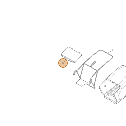 STIHL part 6378-706-0711 — IPL diagram snippet (6x zoom, amber highlight)