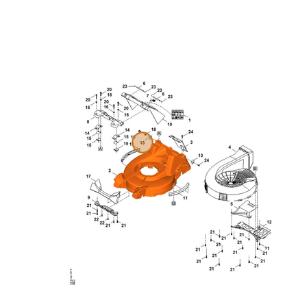 STIHL part 6378-706-8200 — IPL diagram snippet (6x zoom, amber highlight)