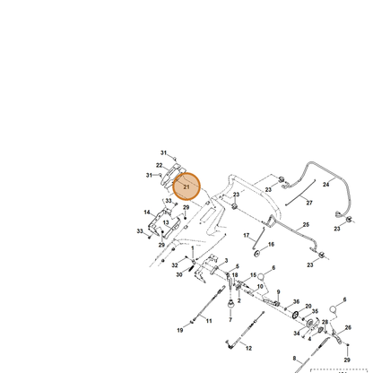 STIHL part 6378-763-1600 — IPL diagram snippet (6x zoom, amber highlight)