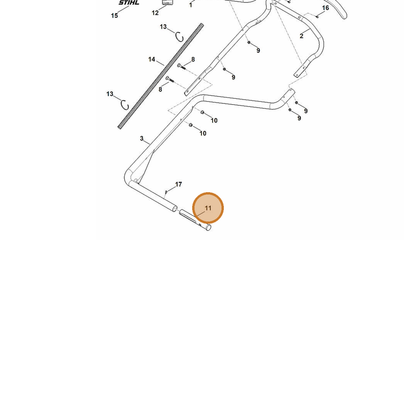 STIHL part 6378-791-5700 — IPL diagram snippet (6x zoom, amber highlight)