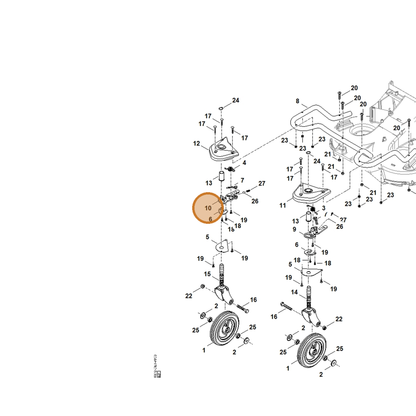 STIHL part 6392-763-2906 — IPL diagram snippet (6x zoom, amber highlight)