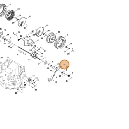 STIHL part 6392-780-4900 — IPL diagram snippet (6x zoom, amber highlight)