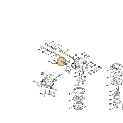 STIHL part 6503-122-7720 — IPL diagram snippet (6x zoom, amber highlight)
