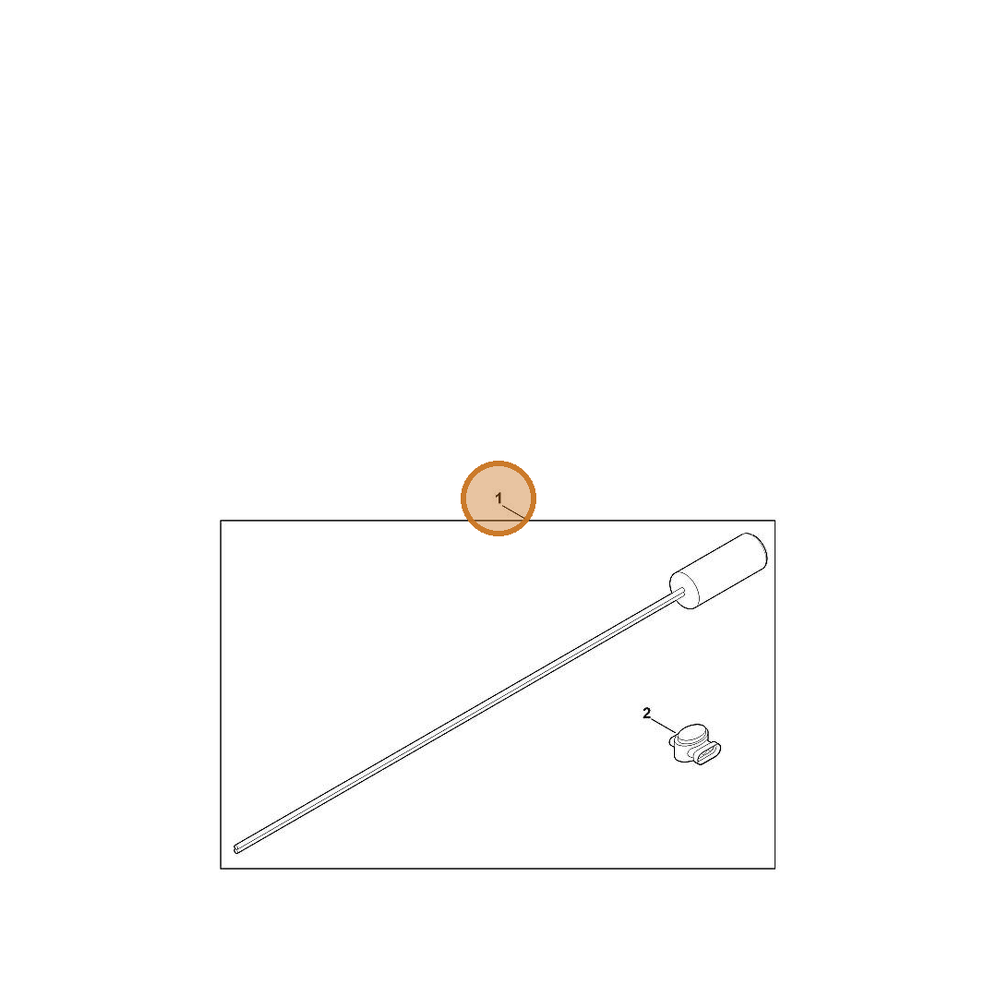 STIHL part 6909-007-1089 — IPL diagram snippet (6x zoom, amber highlight)