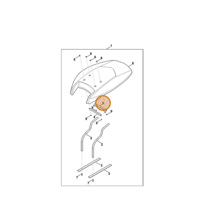 STIHL part 6909-703-6915 — IPL diagram snippet (6x zoom, amber highlight)