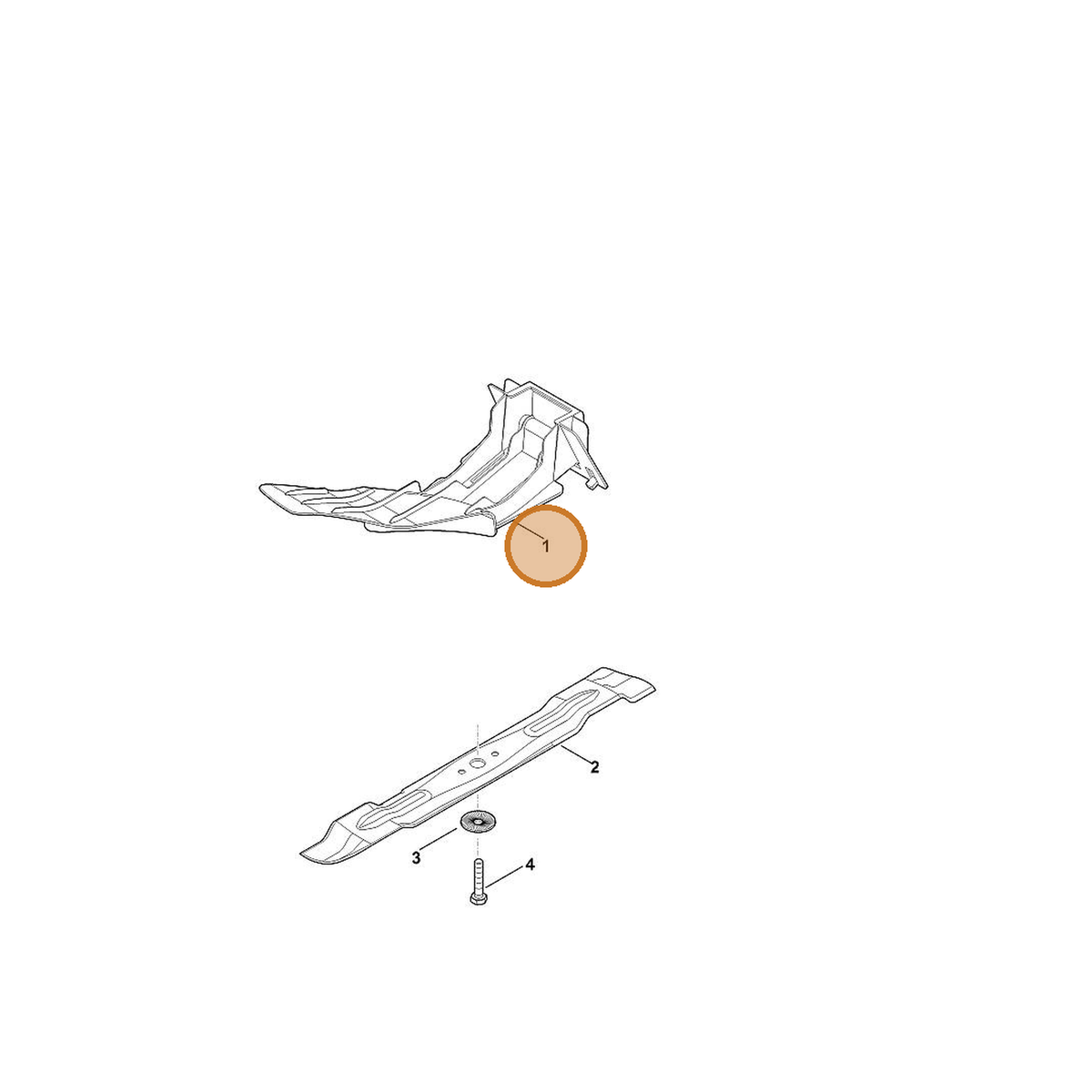 STIHL part 6909-766-8330 — IPL diagram snippet (6x zoom, amber highlight)
