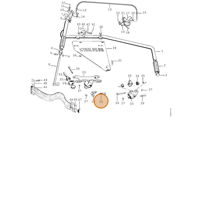 STIHL part 9007-319-1930 — IPL diagram snippet (6x zoom, amber highlight)