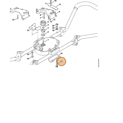 STIHL part 9007-319-2510 — IPL diagram snippet (6x zoom, amber highlight)