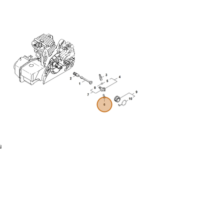 STIHL part 9075-478-3015 — IPL diagram snippet (6x zoom, amber highlight)