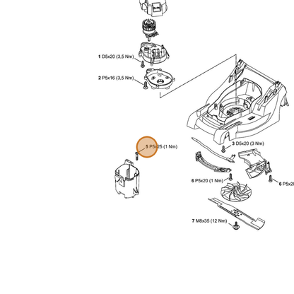 STIHL part 9104-007-4293 — IPL diagram snippet (6x zoom, amber highlight)