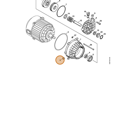 STIHL part 9146-794-7880 — IPL diagram snippet (6x zoom, amber highlight)