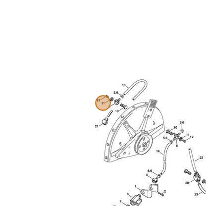 STIHL part 9211-021-8900 — IPL diagram snippet (6x zoom, amber highlight)