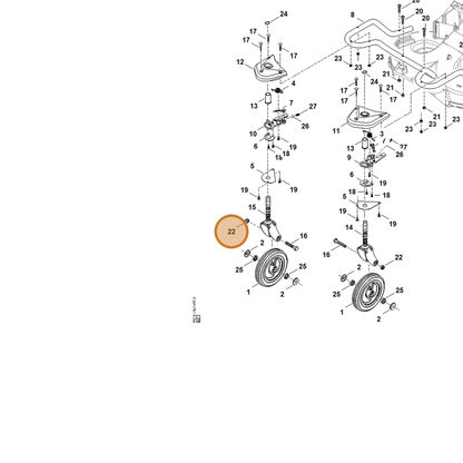 STIHL part 9212-260-1400 — IPL diagram snippet (6x zoom, amber highlight)