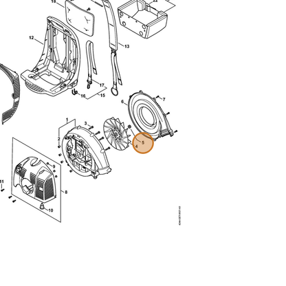 STIHL part 9220-260-1301 — IPL diagram snippet (6x zoom, amber highlight)