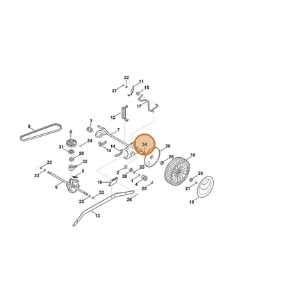 STIHL part 9294-021-0270 — IPL diagram snippet (6x zoom, amber highlight)