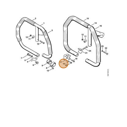 STIHL part 9321-630-0120 — IPL diagram snippet (6x zoom, amber highlight)