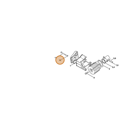 STIHL part 9331-630-0120 — IPL diagram snippet (6x zoom, amber highlight)