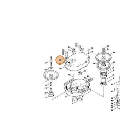 STIHL part 9371-470-3700 — IPL diagram snippet (6x zoom, amber highlight)