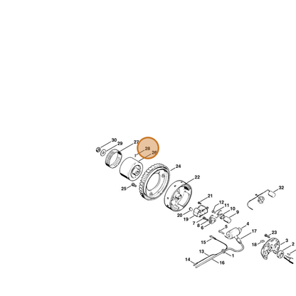 STIHL part 9380-620-1650 — IPL diagram snippet (6x zoom, amber highlight)