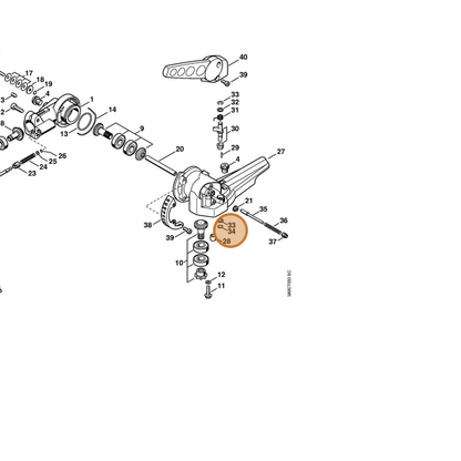 STIHL part 9452-621-0155 — IPL diagram snippet (6x zoom, amber highlight)