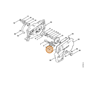 STIHL part 9455-621-1130 — IPL diagram snippet (6x zoom, amber highlight)